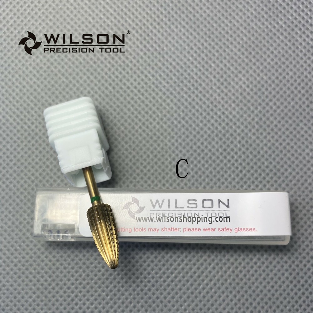 WILSON Carbide Nail Drill Bit, Typhoon Bit Tin 2-WAY