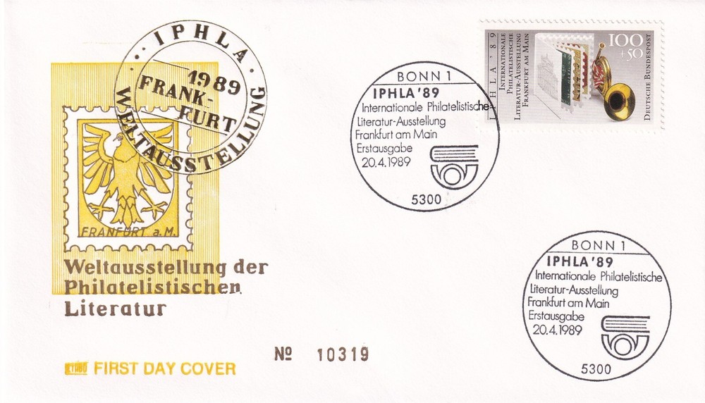 ⭐ 1989 Bonn Germany - First Day cover FDC - Ersttagsbrief ⭐ E459