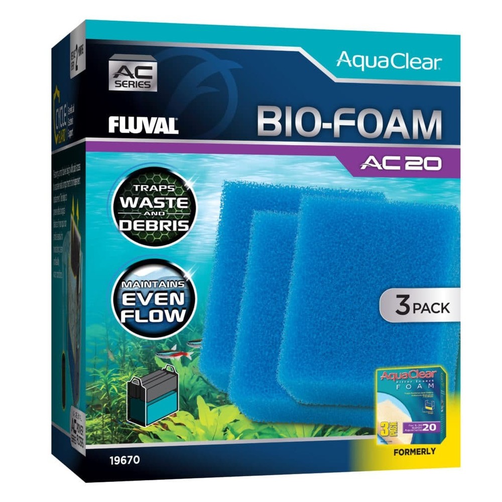 Fluval Bio-Foam for AC20 Power Filter 3 pack