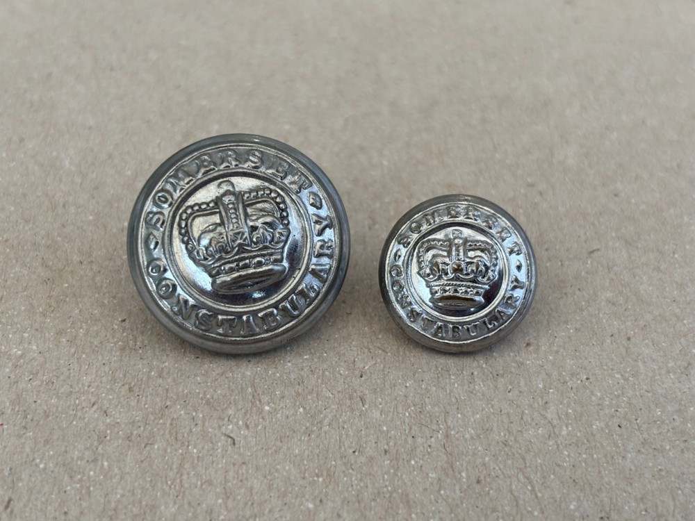 Somerset Constabulary Tunic Uniform Button Large & Small QC