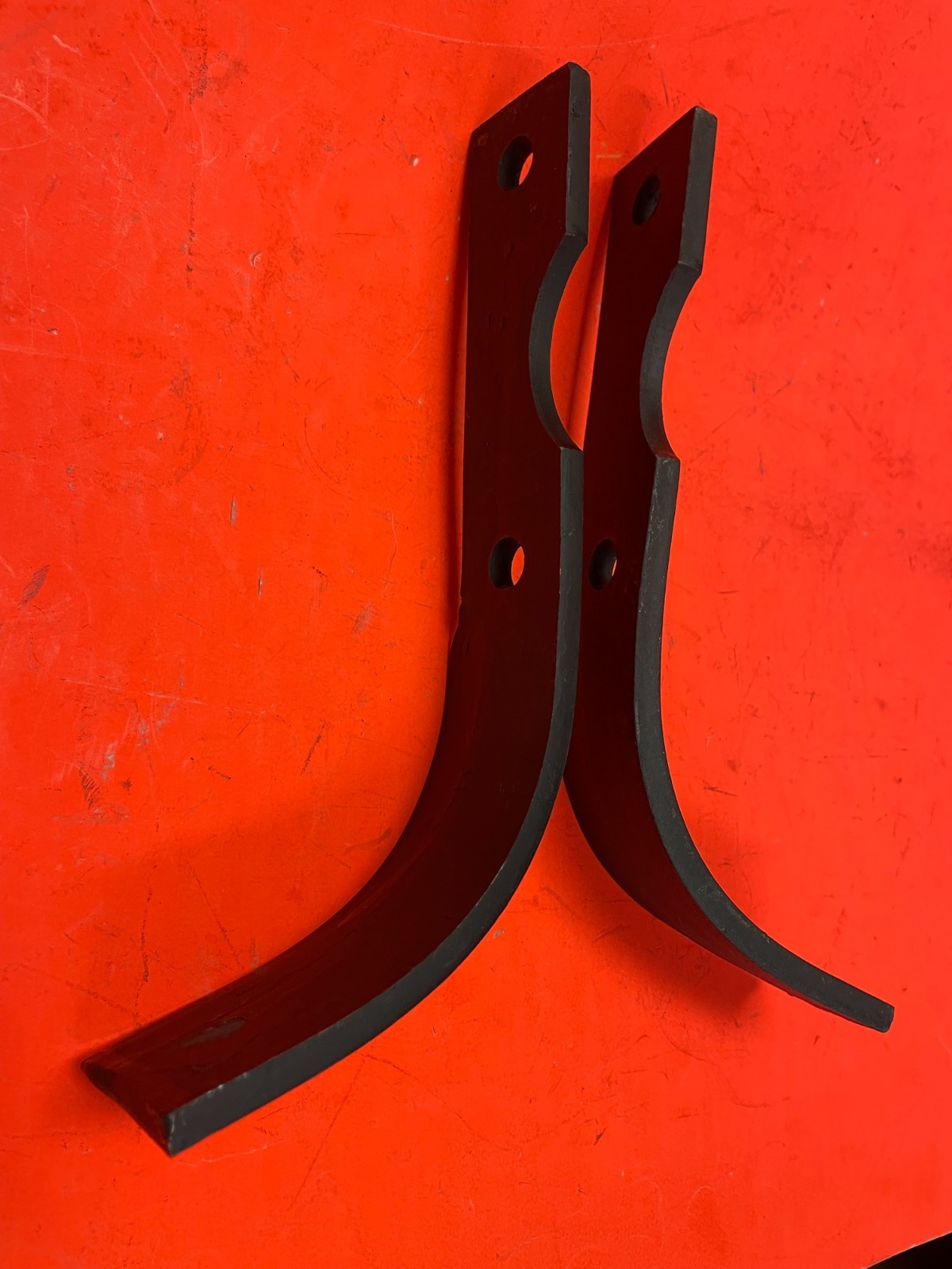 Pair Tiller Tine Blades for FORD 105A 1400077 / 1400078 - Bush Hog 64452 / 64454