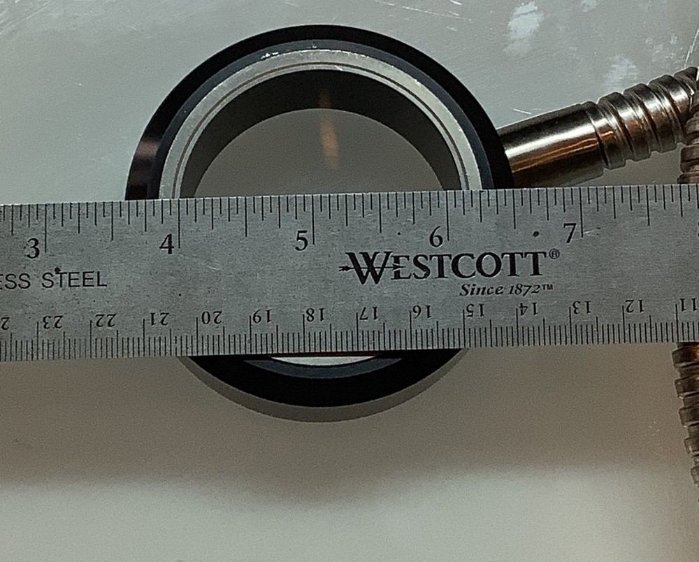 Microscope Ring Light Fiber Optic 3” OD 2-1/8" ID 38" Length