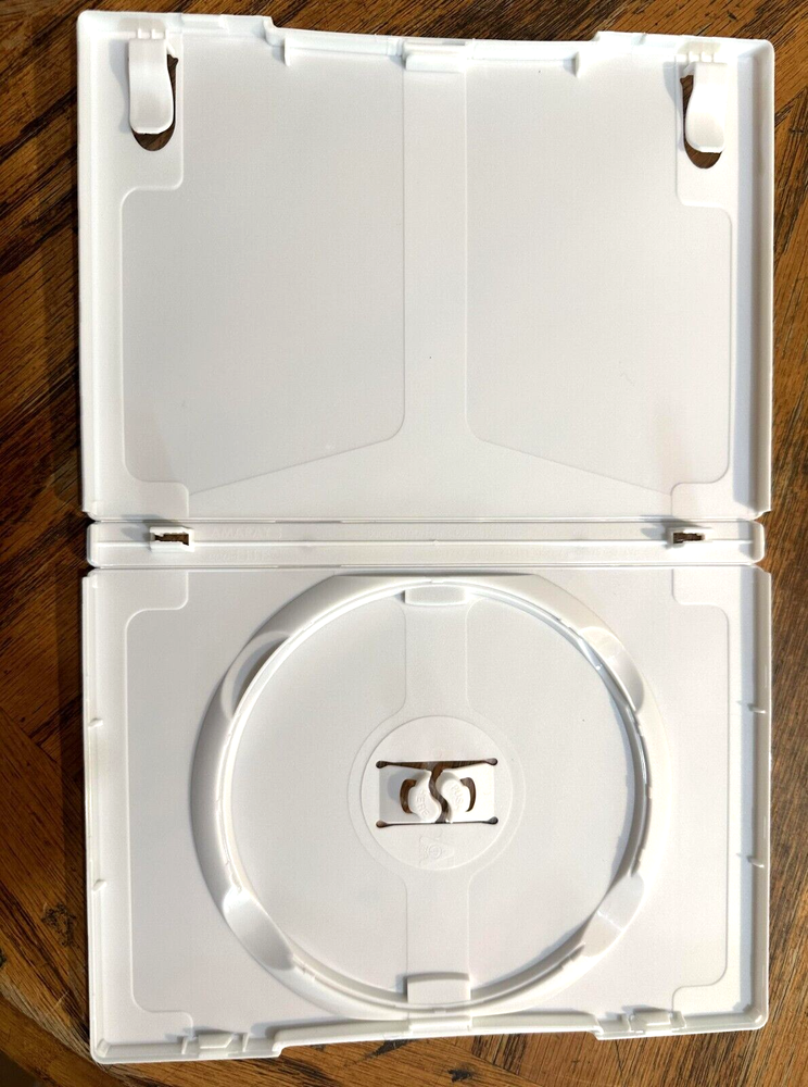 Empty WHITE Solid Standard DVD Storage Cases Lot of 3 EXCELLENT CONDITION