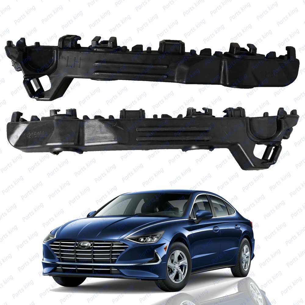 For 2020 2021 Hyundai Sonata Front Bumper Bracket Retainer Assembly Pair Set 2pc
