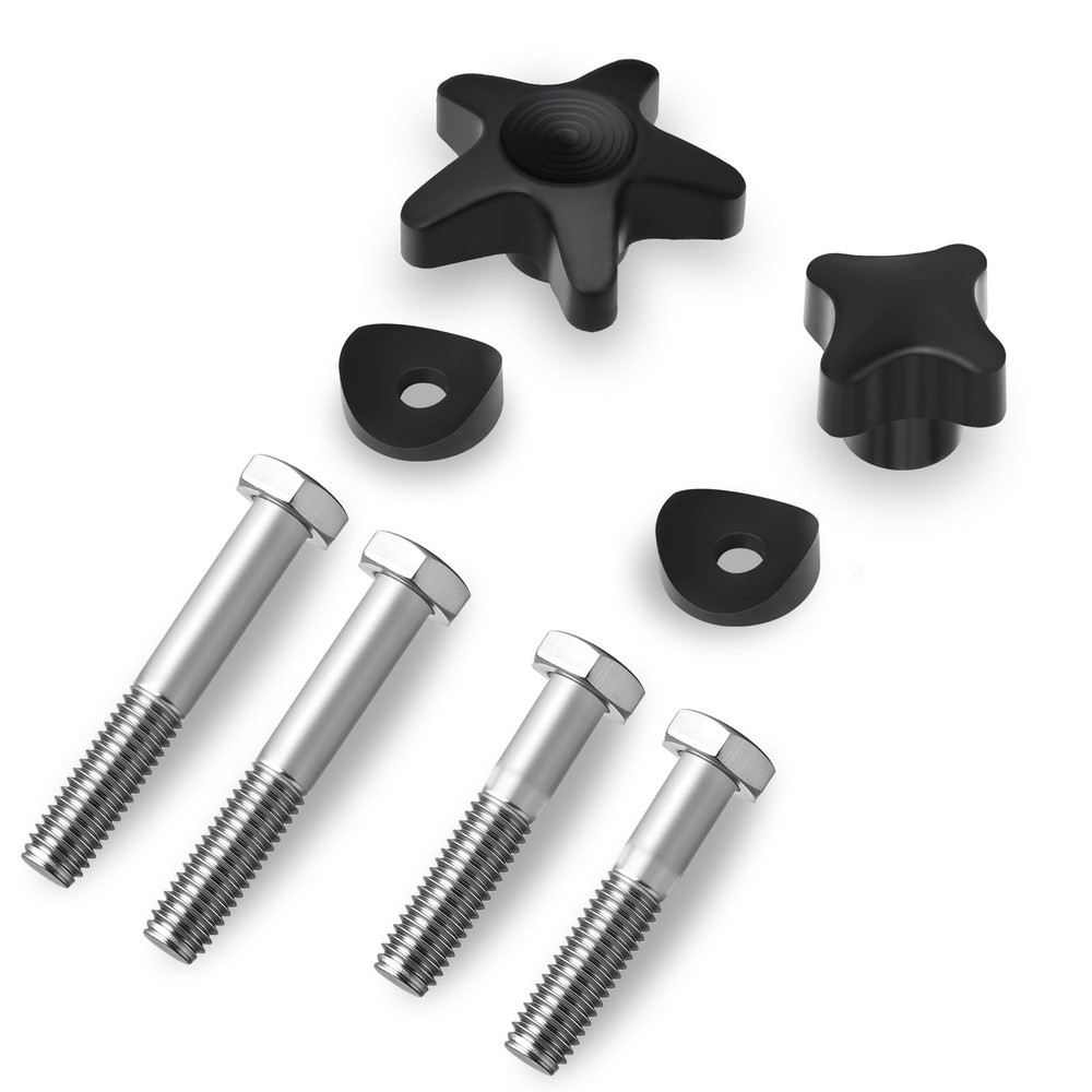 2 Sets Drive Walker Parts Replacement Knobs Kits, Compatible with Black