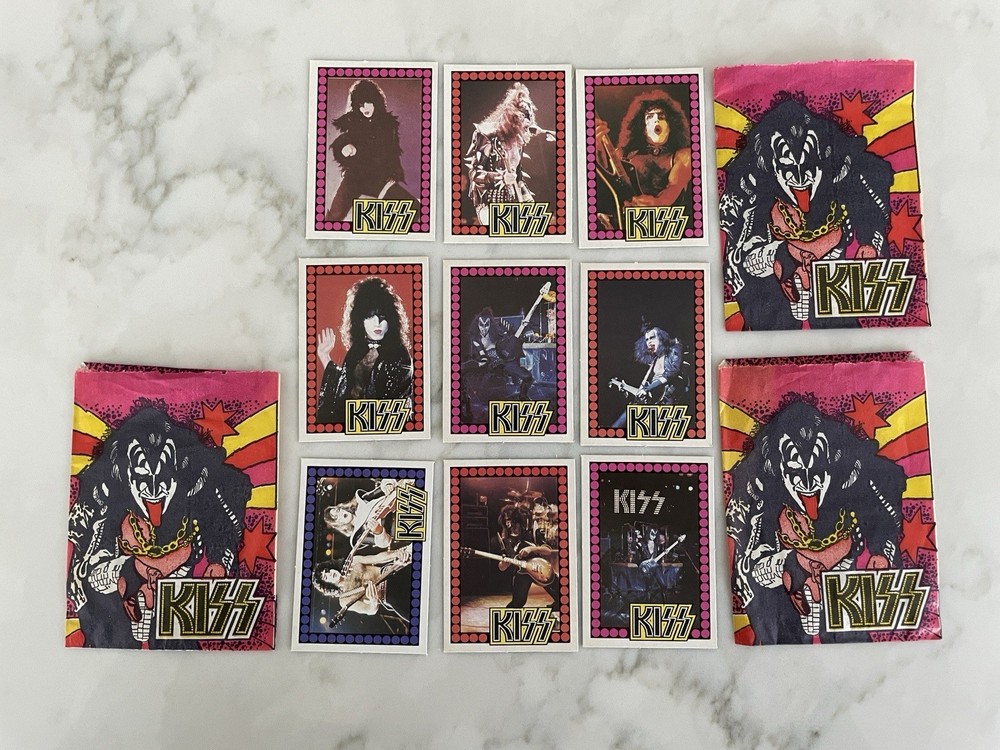 KISS HOLLAND MONTY CARDS 1980 3 packs 9 CARDS Gene Paul Ace Peter Aucoin Rare