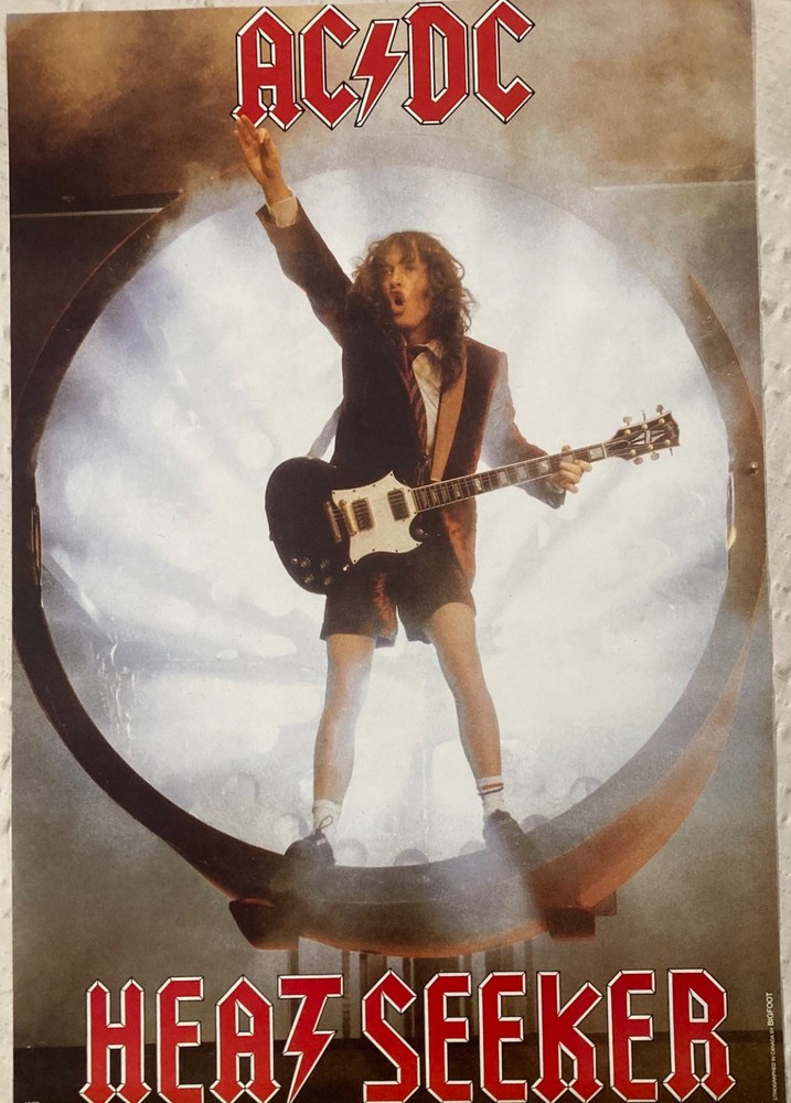 AC/DC 1988 Poster Heatseeker Bigfoot Canada B