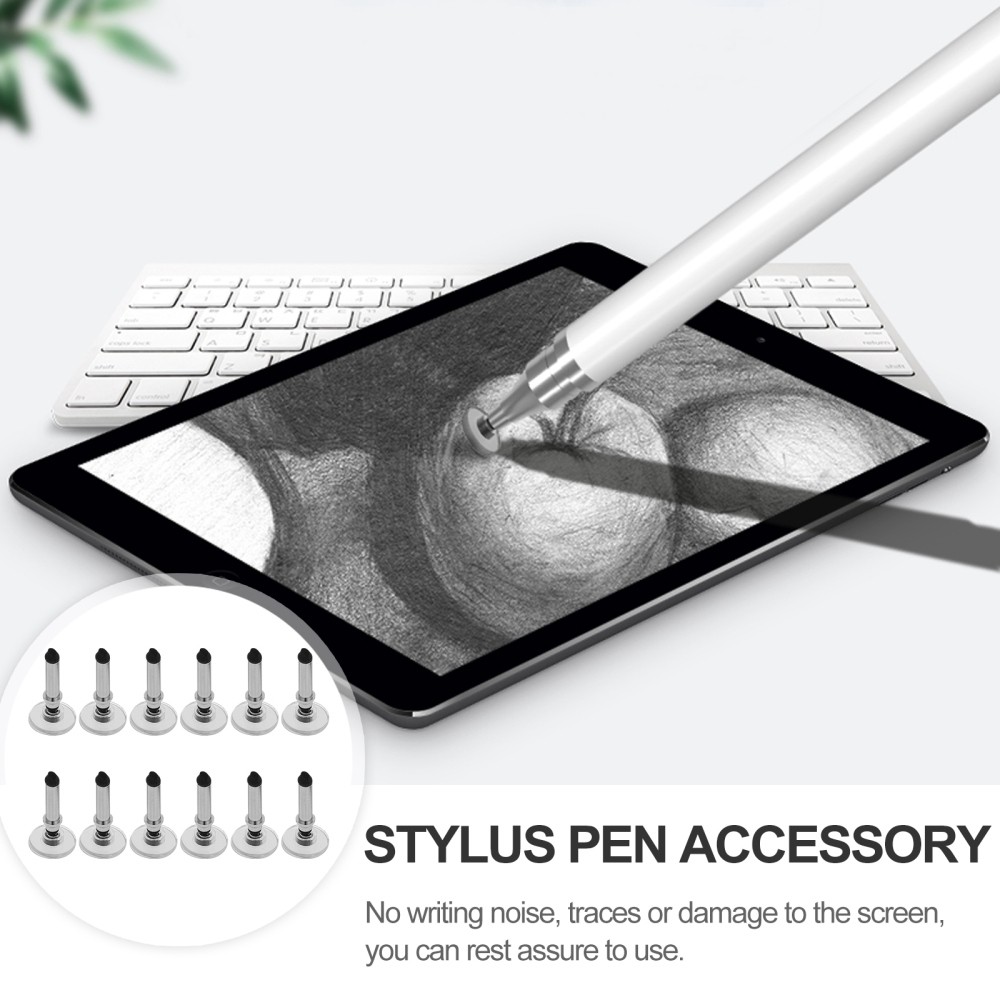 12 Pcs Screen Disc Touch Stylus Universal Replacement Tips Pen Travel