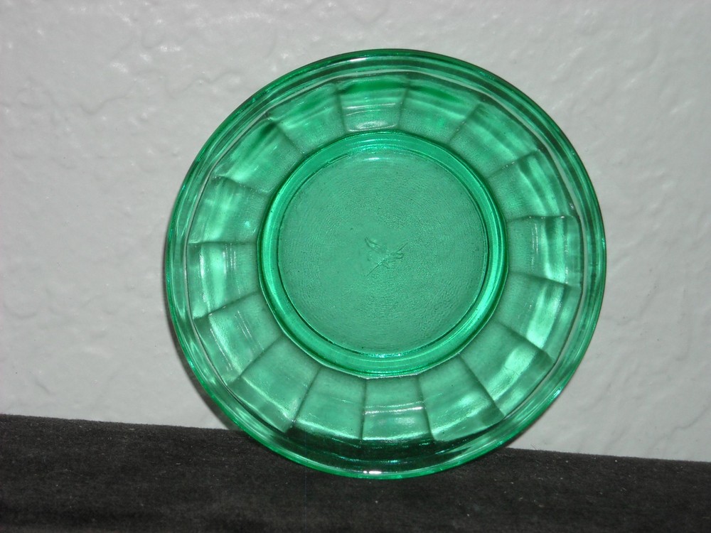 Akro Agate Large Interior Panel Toy Cereal Bowl Green
