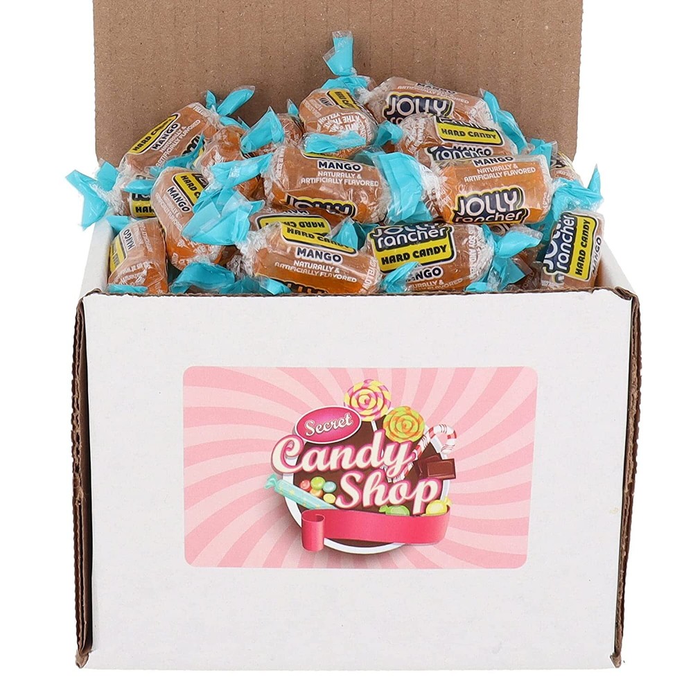 Jolly Rancher Hard Candy Bulk in Box, Individually Wrapped, (Mango)