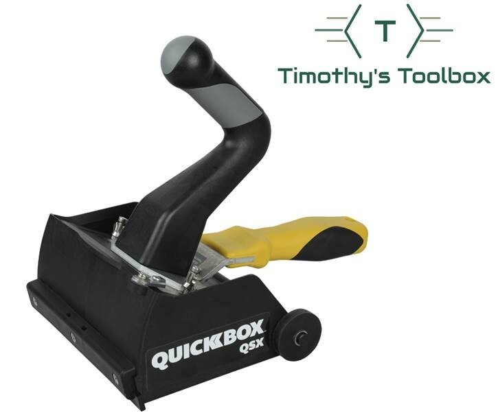 TapeTech QuickBox 8.5” Drywall Flat Finishing Box and Wizard Compact Handle Set