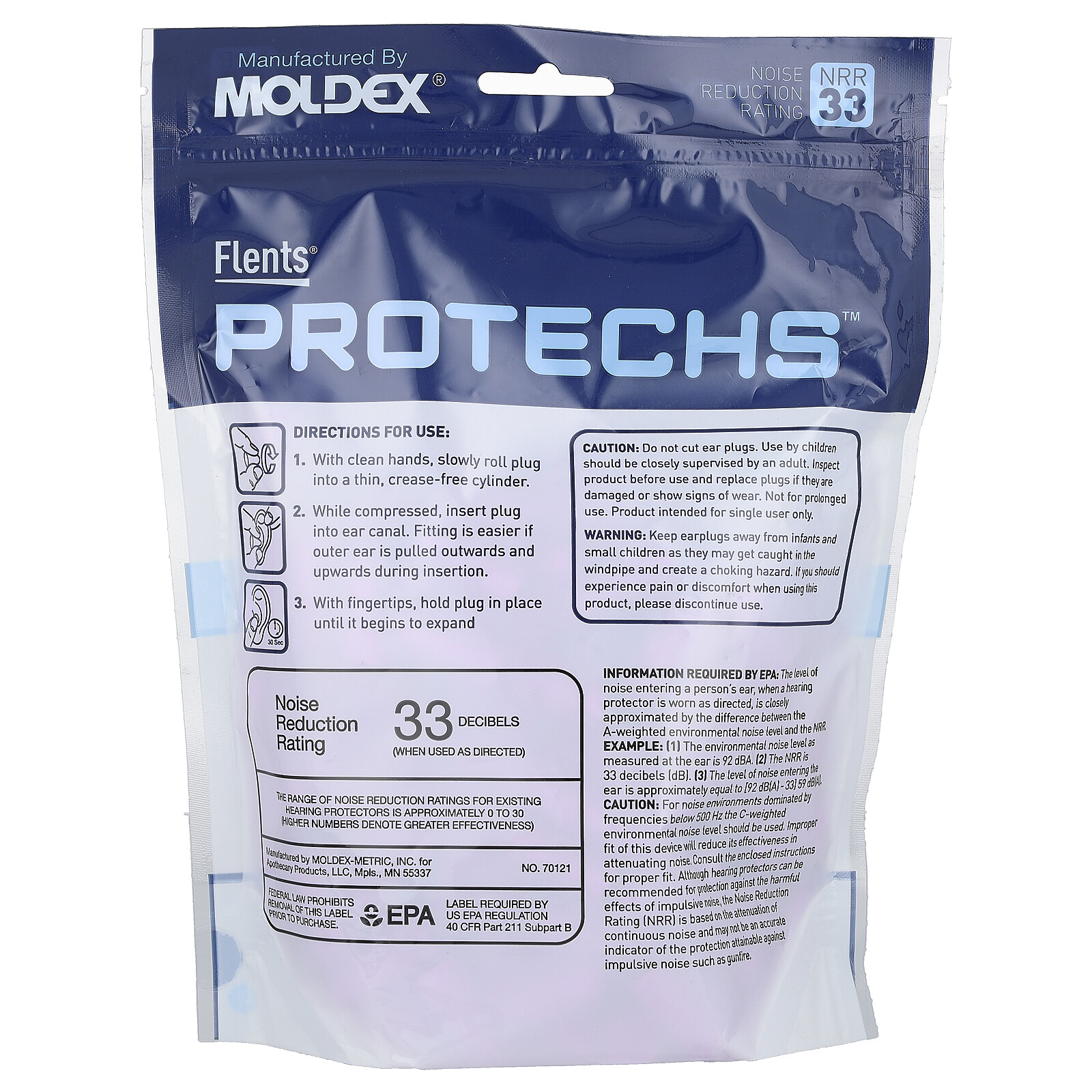 Protechs, Quiet Time, Foam Ear Plugs, 70 Pair