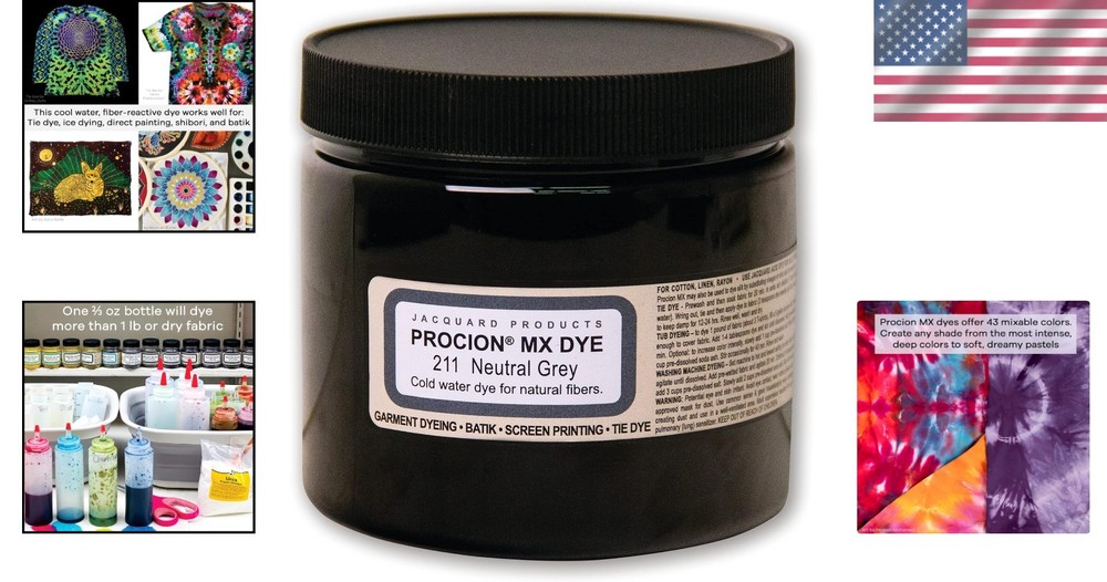 Procion Mx Dye Neutral Grey 8oz Fabric Dye