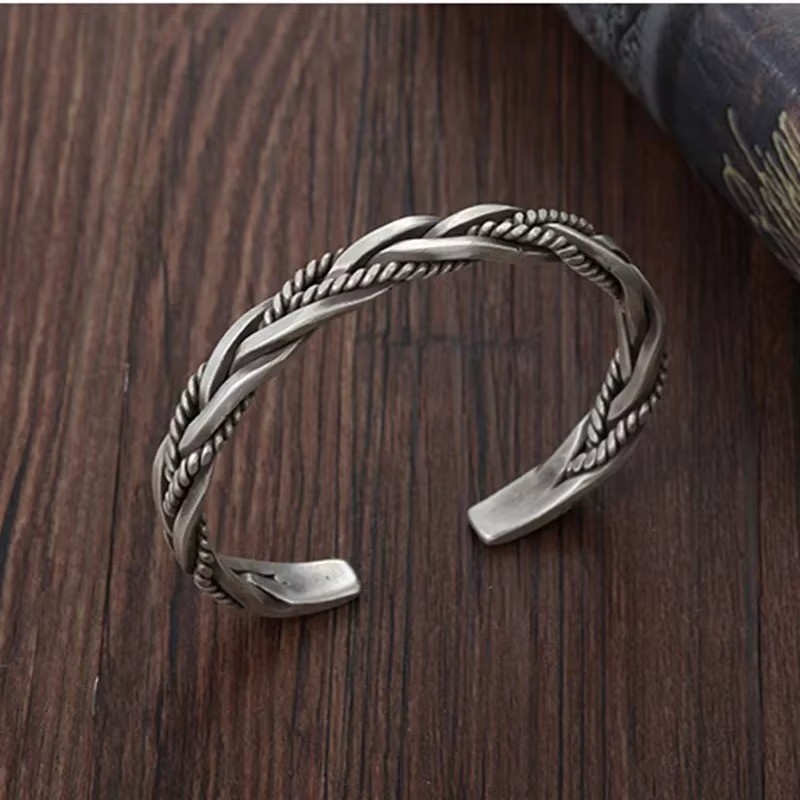 Men’s Viking Bangle Bracelet Adjustable & Gift Bag