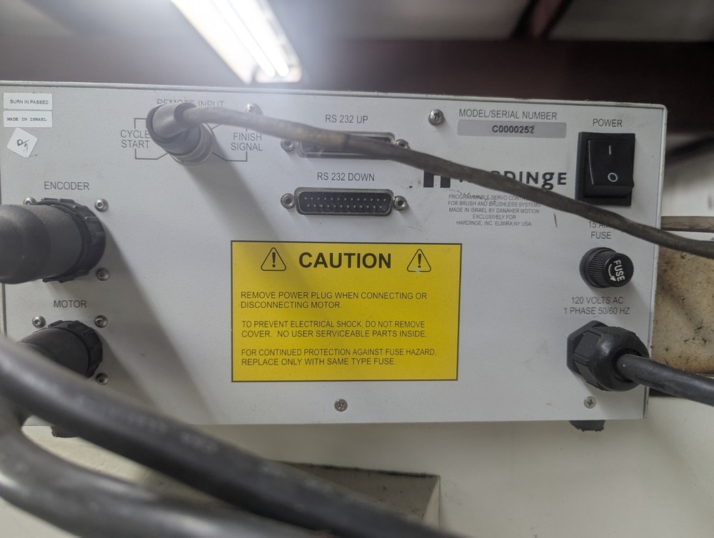 Power Tested Hardinge Programmable CNC Servo Control For Rotary Indexers