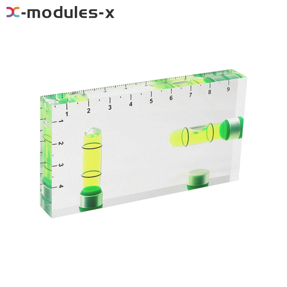High Precision Transparent Two Direction Magnetic Level Bubble Mini Level Scale