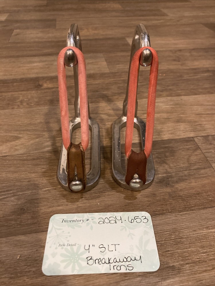 4” State Line Tack Stainless Breakaway Irons