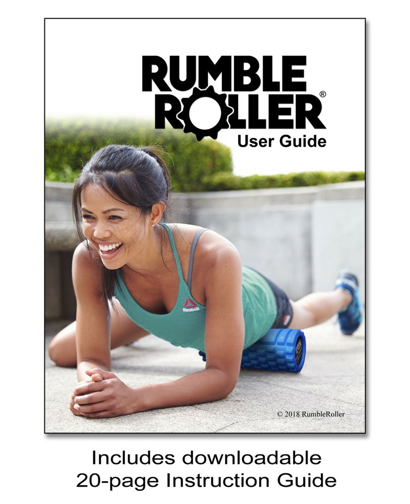 RumbleRoller Basic Bumpy Foam Roller, Solid Core EVA Foam Roller