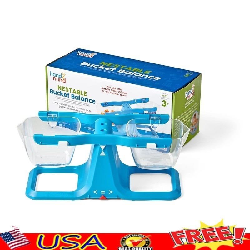 Math Balance Scale Kids Educational Measuring Toy STEM Learning Activity New