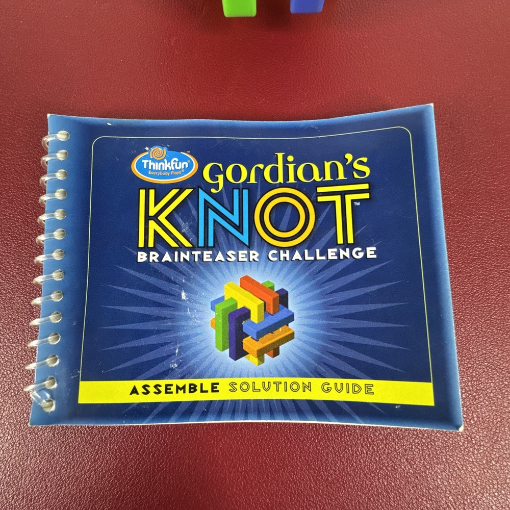 Gordian's Knot, Thinkfun Games - Mind Challenge Puzzle, 2005 w Solution Guide