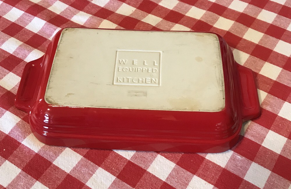 Well Equipped Kitchen 8 1/4" x 5" Red Baking Dish