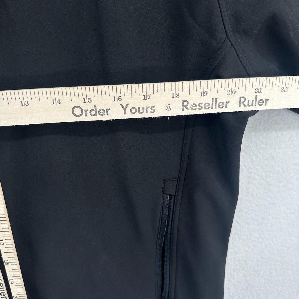 Reebok Men's Shell Jacket Size Medium Black Full Zip Fleece Lined