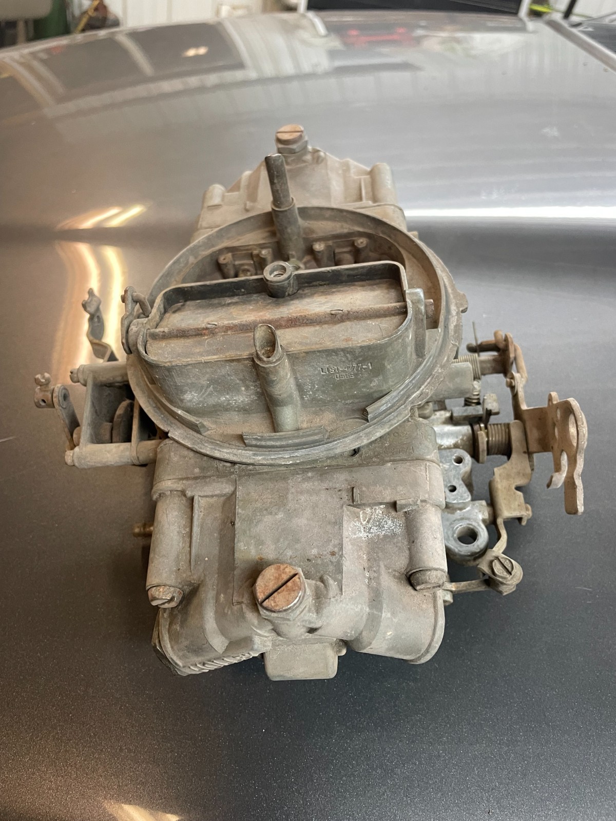 HOLLEY 4771 DOUBLE PUMPER DUAL FEED 650 CFM FOUR BARREL CARBURETOR