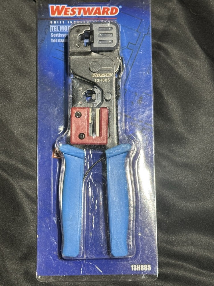 WESTWARD Tel Modular Plug Crimper 13H885