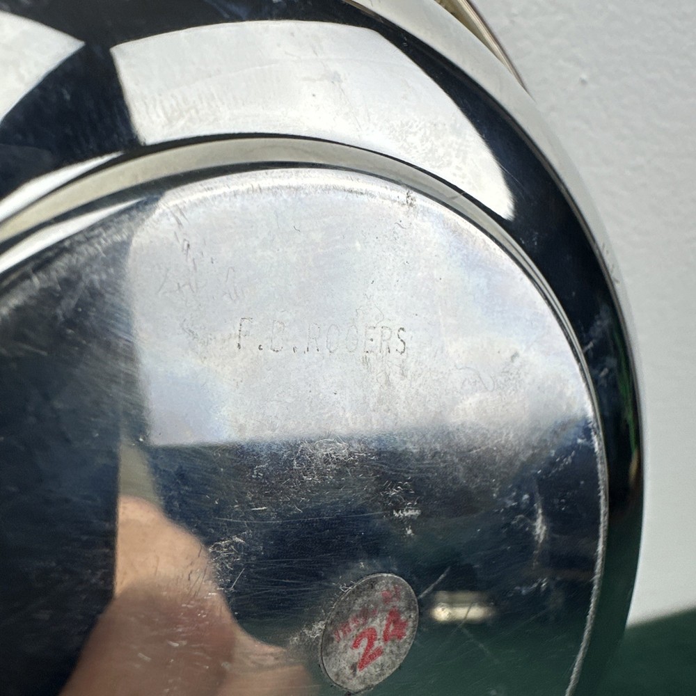 F B Rogers Beaded Edge Silver Plated Candy Dish/bowl