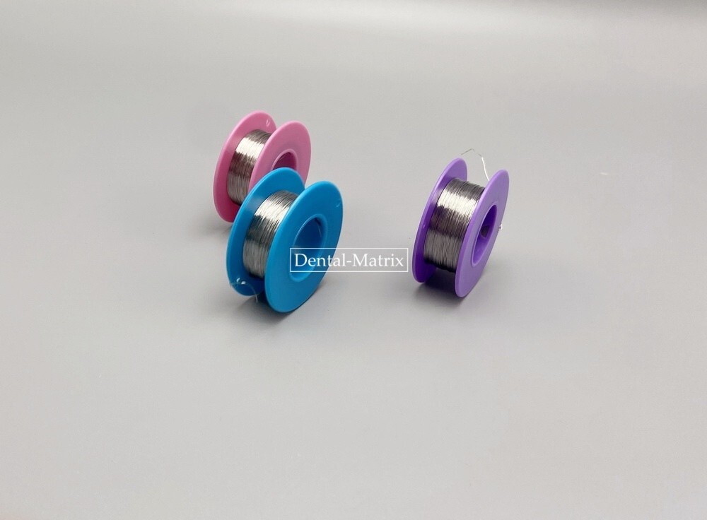 Dental Orthodontic Metal Ligature Wire Round Spool Stainless Steel Line 50g/Roll