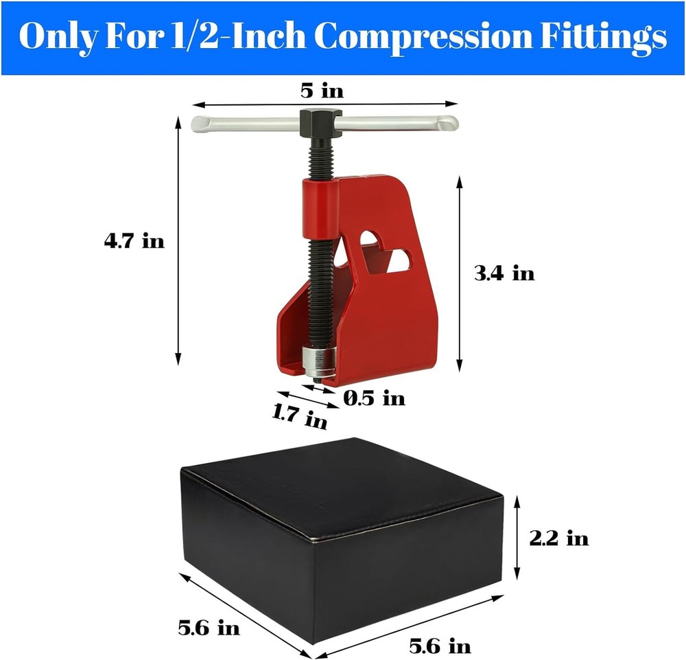 Remove Pipe Ferrule Nut Water Compression Ring Sleeve Puller Tool Tubing Removal