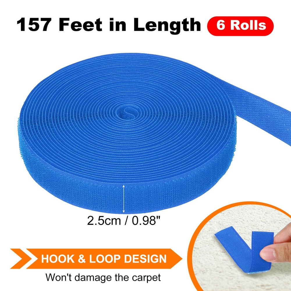 157Feet Strips, 6 Rolls, Blue