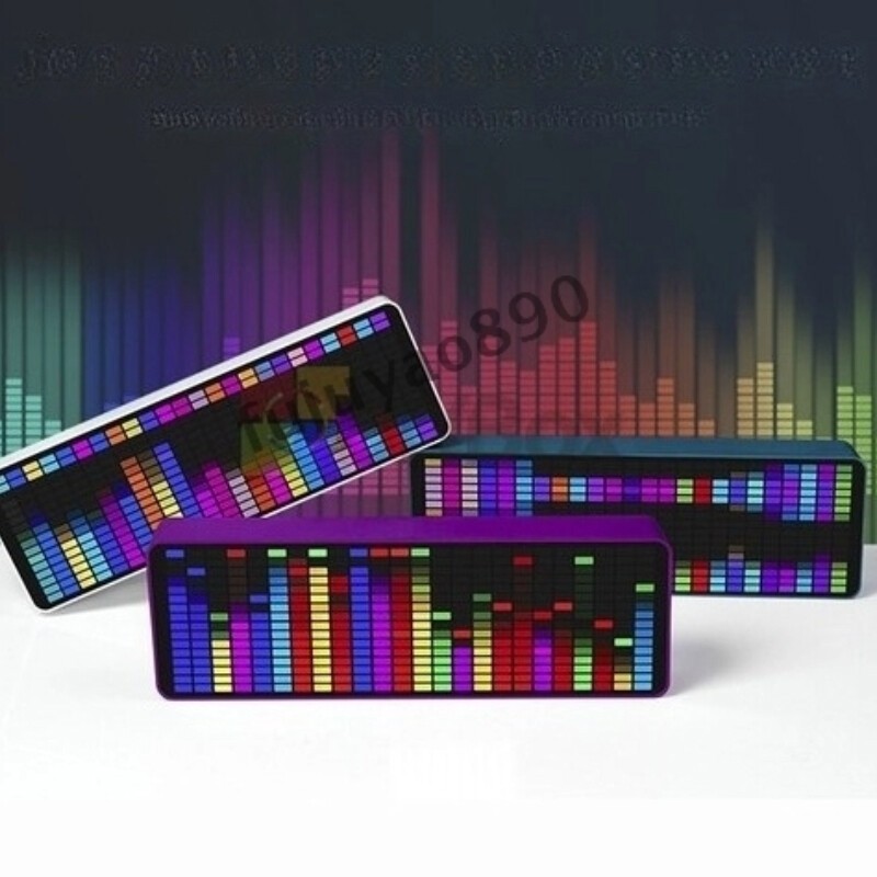 LED  Audio Display Sound Meter Level Clock Spectrum Music Visualizer MIC+CABLE