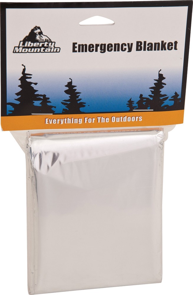 Liberty Mountain Emergency Blanket - Reflective Aluminized Polyester, Windproof