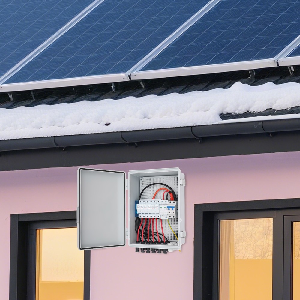 6 STRING SOLAR PV COMBINER BOX CIRCUIT BREAKER JUNCTION BOX FOR SOLAR SYSTEM NEW