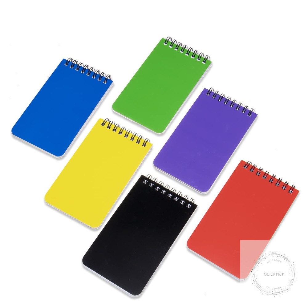 6pack Pocket Notebook Small Notepad Pocket Notepad Small Spiral Notebooks 3X5Inc