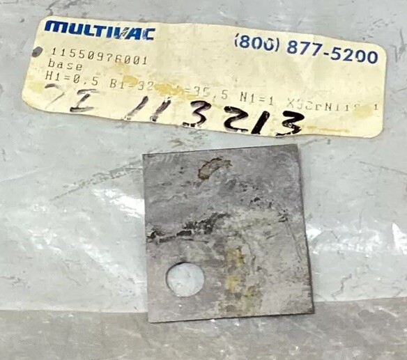 NOS Surplus Multivac 11550976001 Base