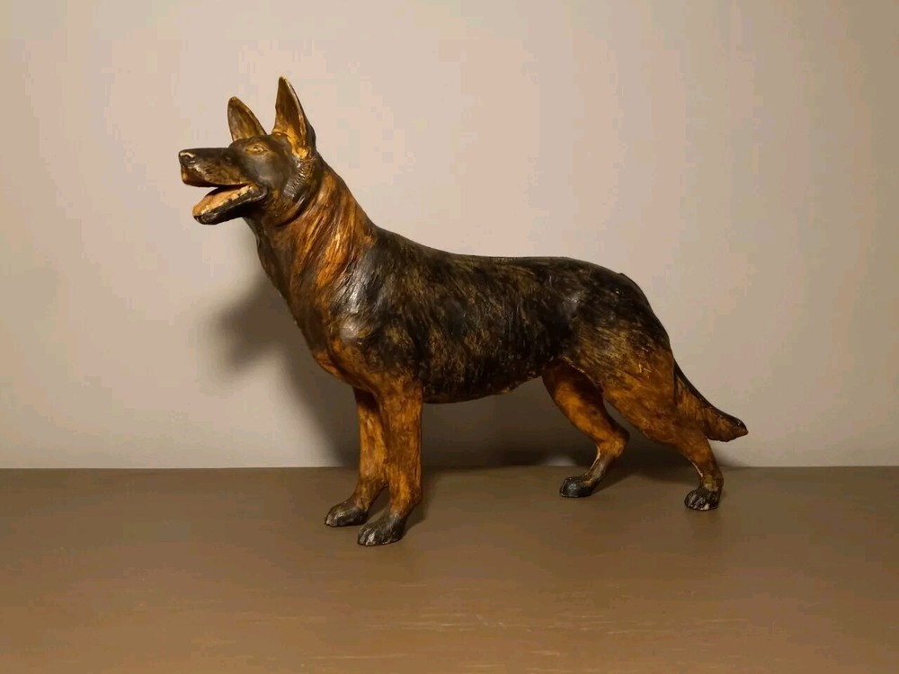 Early Celluloid Plastic German Shepherd Figure