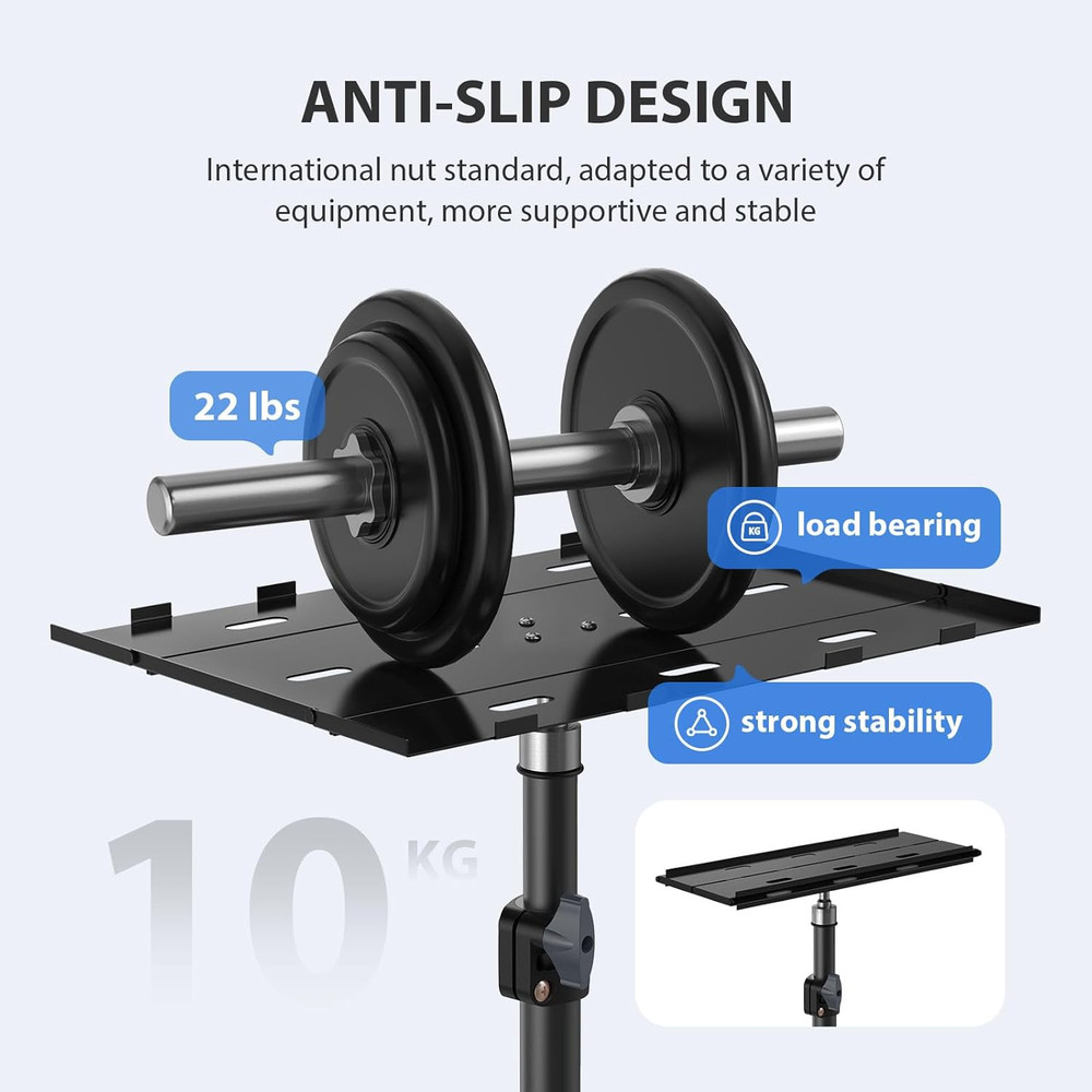 Adjustable Tripod Stand for Projectors and Laptops, Portable and Foldable