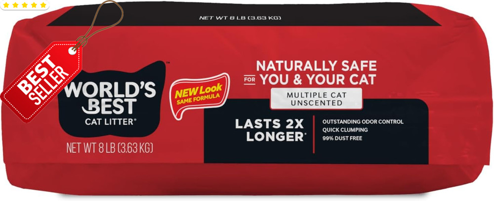 Multi Cat Litter 8lb Unscented Flushable Quick Clumping 99% Dust Free - US