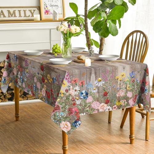 Spring Tablecloth 60×84 Inch Rectangular, 60" x 84" (Rectangular) Brown