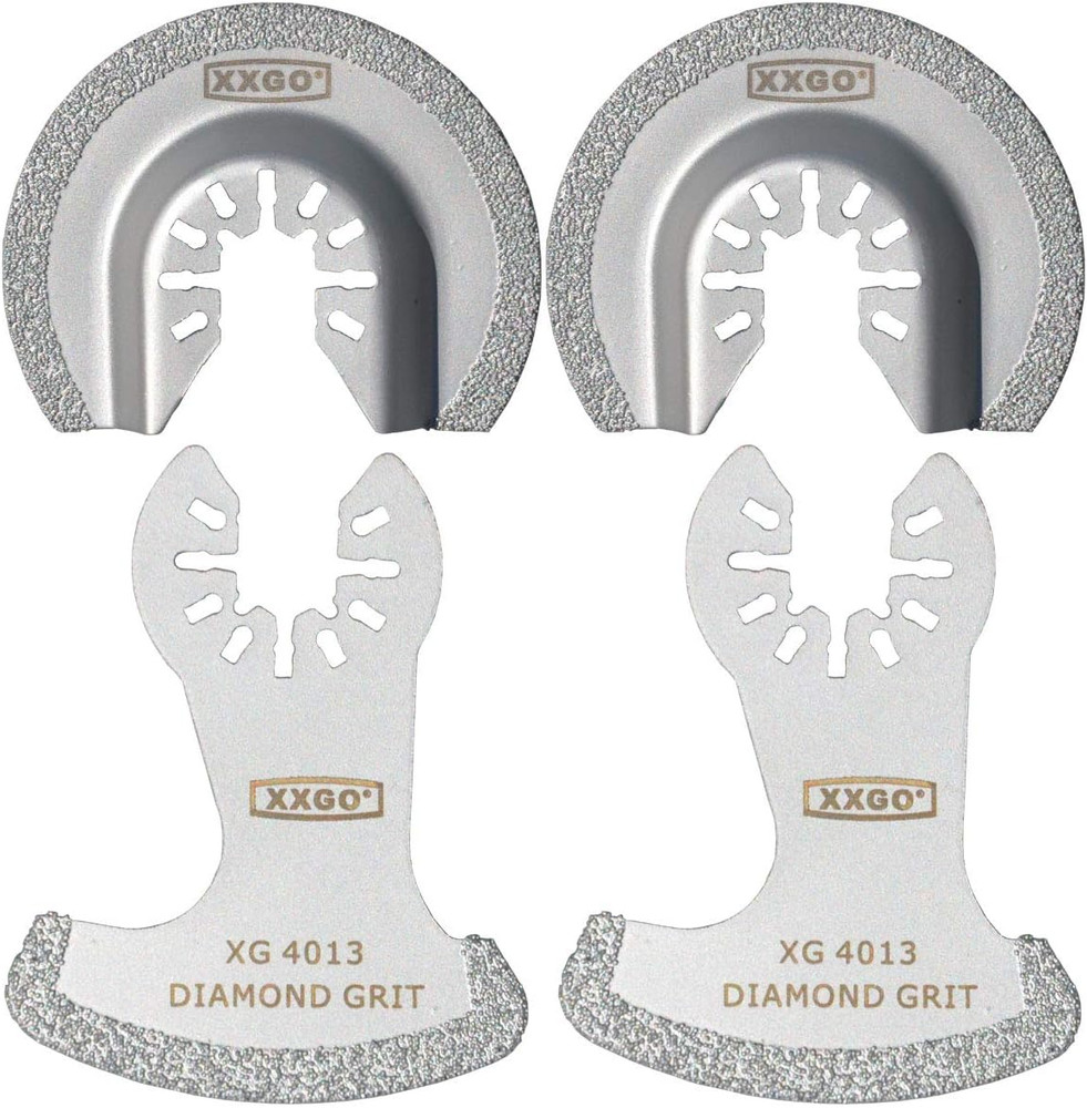 4 Pcs Oscillating Multi Tool Diamond Segment Swing Semi Circle Grit Grout Saw Bl