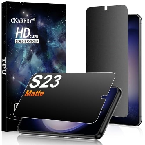 2 Pack for Samsung Galaxy S23 Matte Privacy Screen Protector Sansung Galaxy S23