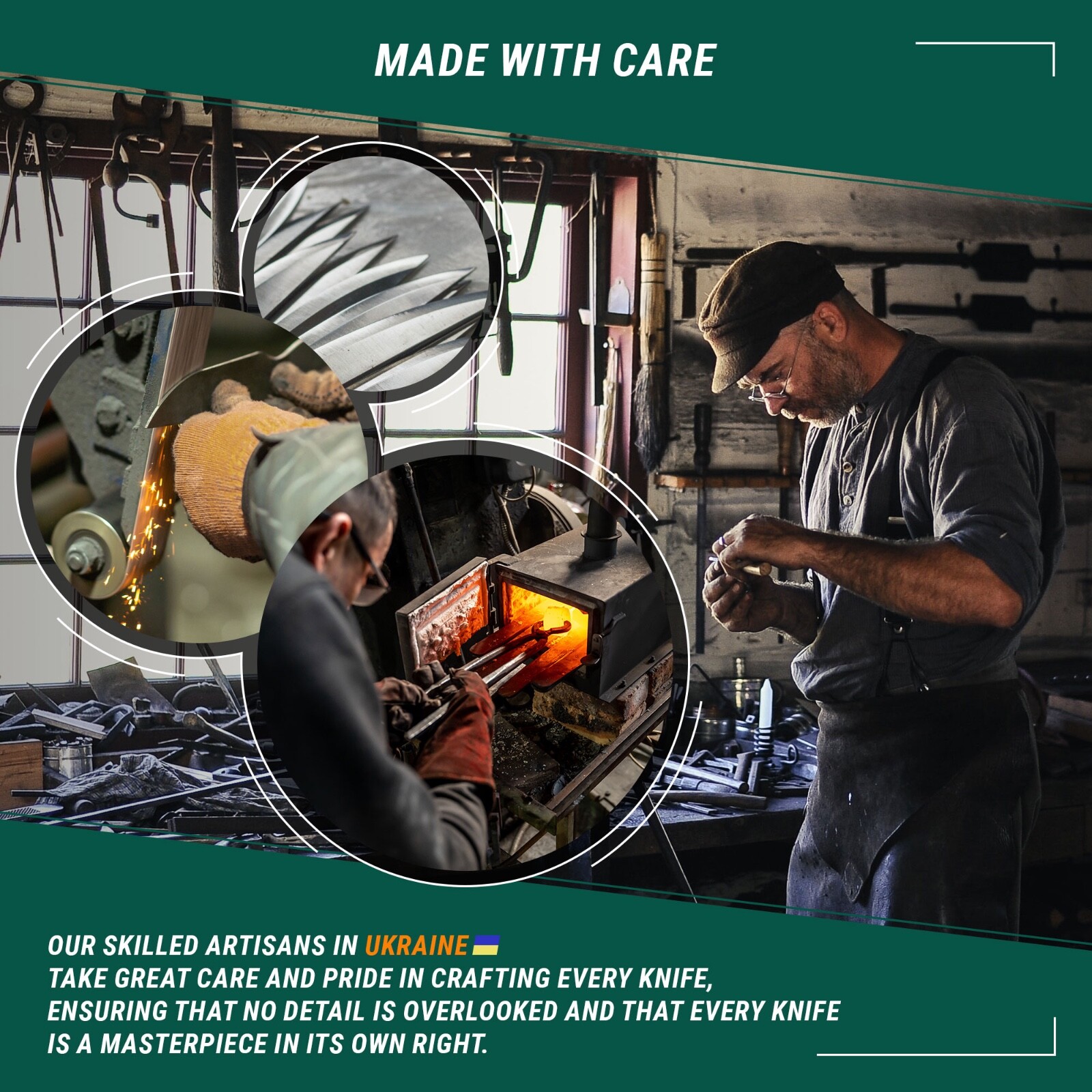 Carbon Steel Bushcraft Knife Walnut Handle with Leather Sheath BeaverCraft BSH4