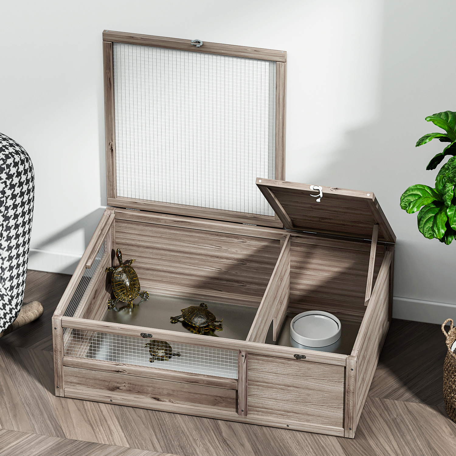 Pet Tortoise House Tortoise Habitat Small Animals Lizards Geckos Snakes Hutch