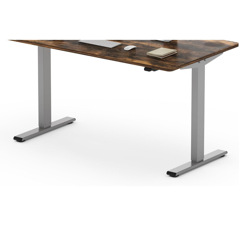 FLEXISPOT Desk Frame w 2-Button Electric Controller Sit & Stand EC1S Silver