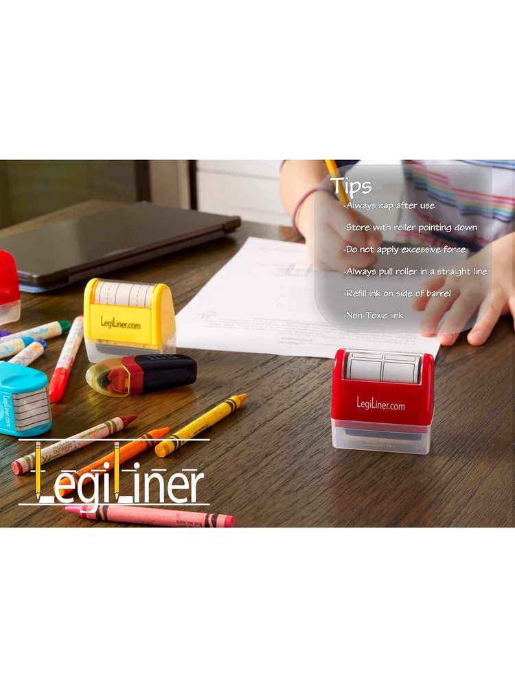 Small Squares Teacher Stamp Rolling Ink Pattern Handwriting Math Practice