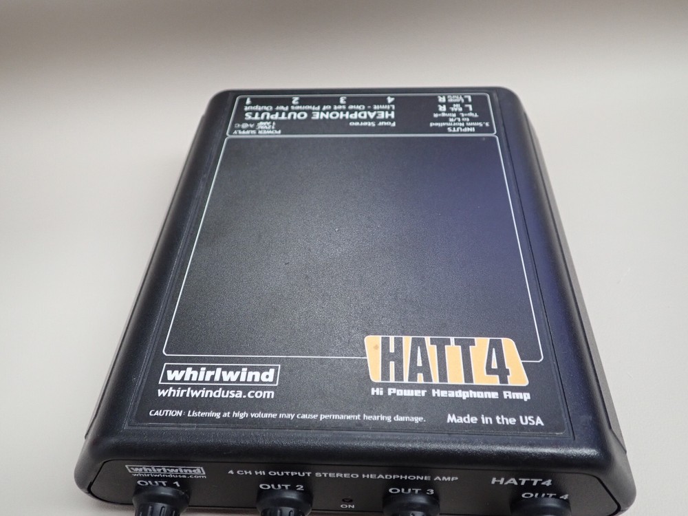 Whirlwind HATT4 4 Output Stereo Headphone Amplifier