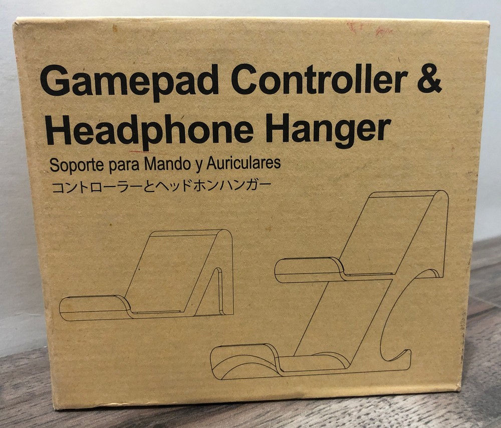 2pc Gamepad Controller & Headphone Hanger •Stand Alone, Wall Mount  w/Hardware