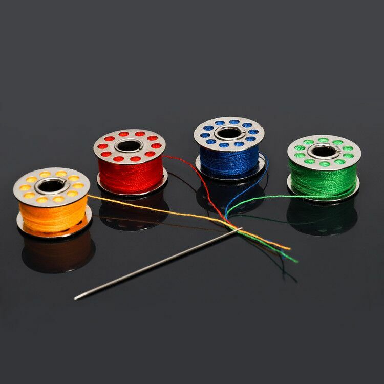 25 Pcs Bobbins and Sewing Threads Prewound Bobbin Thread Assorted Colors